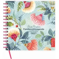 Comello Agenda - 2027 - Familie - Floral Balloon - 6pers. - 17mnd. - Harde kaft - 19x20,5cm
