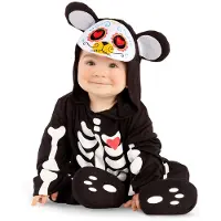 MOM Osito Day Of The Dead Costume Zwart 7-12 Months Kinderen