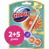 Glorix 2+5 Gratis: Toiletblok Aroma & Fresh Hahlia Flower