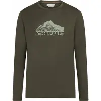Icebreaker - Wandel- en bergsportkleding - M Merino 150 Tech Lite LS Tee Aoraki Explorer Dk Loden voor Heren van Wol - Maat L - Groen