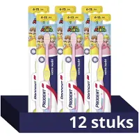Prodent Junior 6-13 jaar Tandenborstel - Super Mario - voor effectieve en zachte reiniging van kindertanden - 12 stuks