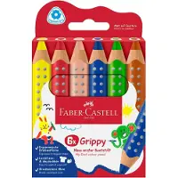 Faber-Castell - Colour Pencil Grippy Set of 6 (110630)