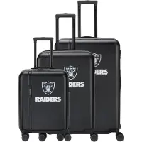 Travelite x NFL 4 wielen Kofferset 3-delig met uitbreidingsplooi zwart
