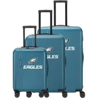 Travelite x NFL 4 wielen Kofferset 3-delig met uitbreidingsplooi grijs