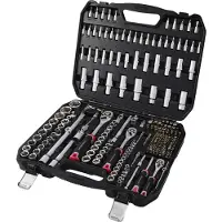 Toolcraft TO-10674603 Bit- en steeksleutelset 1/2, 1/4, 3/8 255-delig