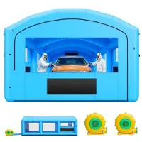 Vevor Opblaasbare Spuitcabine 8,5x4,5x3 m Spuitcabine Verftent Blauw