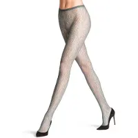 Falke Sea Lightness gedessineerd transparent panty dames grijs - maat S