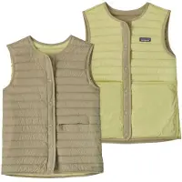 Patagonia - Women's Lightweight Reversible Down Sweater Vest - Donzen bodywarmer M, beige