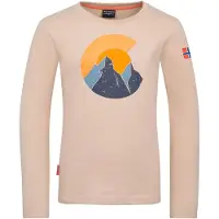 TROLLKIDS - Kid's Halsafjord Longsleeve - Longsleeve 128, beige