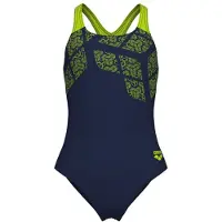 Arena - Girl's Kikko Swimsuit Swim Pro Back - Badpak 140, blauw