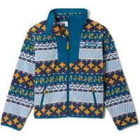 Columbia - Kid's Sequoia Grove Printed Full Zip Fleece - Fleecevest S, blauw
