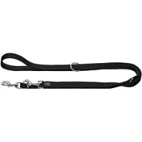 Hunter - Verstellbare Führleine Maldon 3.0 - Hondenriem Width: 2,0 cm, Length 200 cm, zwart