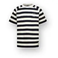 Vingino gestreept T-shirt - donkerblauw Jongens Katoen Ronde hals Streep - maat 164