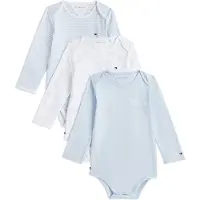 Tommy Hilfiger Rompertje/body pastelblauw / wit