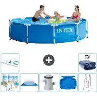 Intex Framezwembad, rond - 305x76 cm - 8-delig, model S20425