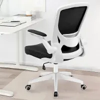 Markenlos Bureau stoel: Ergonomisch ontwerp - Hoogte verstelbaar - Ademend gestoffeerd - Zwart