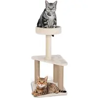 Famanu kattenmeubel met meerdere niveaus - Beige - 40 x 80 cm
