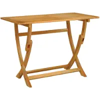 vidaXL Sydney Rechthoekige tafel, bruin, 110 x 55 x 75 cm