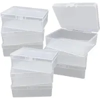 Markenlos Opbergboxen set – 9 rechthoekige boxen, 10 x 7 x 3,5 cm, transparant kunststof