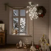Prolenta Maison Exclusive - Kerstboom met 220 LED's, 2,2 meter, koelwit, geschikt voor binnen en buiten