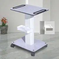 Famanu salonwagen met groot tafelblad en opbergbox - 52x40 cm