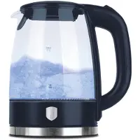 Berlinger Haus - glazen waterkoker - LED light - Deep Sea - mat blauw