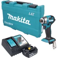Makita DTD 173 RG1K accu-slagmoersleutel 18 V 180 Nm 1/4" borstelloos + 1x accu 6,0 Ah + oplader + koffer