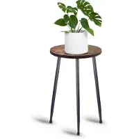 Famanu plantenstandaard, 50 cm - Bruin - Metaal