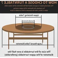 Famanu serveerplank, aluminiumlegering - Draaibare lazy susan