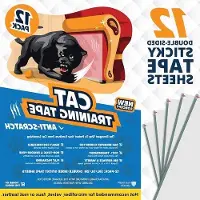 Famanu meubelbeschermer tegen krassen van katten - 12 dubbelzijdige, anti-krass strips