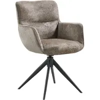 Pronto Wonen Eetkamerstoel Lasanto - Taupe - Grove weefstof - 4 Poten -