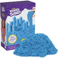 Kinetic Sand - Megadoos met 5 kg kneedbaar blauw speelzand bulkverpakking sensorisch speelgoed en vulling voor sensorische bak knutselen