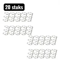 OEM 20 stuks wandkalender met 3-ringsmechanisme, drierings kalenderhouder, navulbaar kantoorsysteem voor kantoor en thuis, zilver
