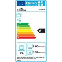 Everglades EVCK9050 Pro - Gasfornuis - Zwart Glas & RVS - 90 CM - 96 Liter - 10 Ovenstanden - Digitale Timer - Turbo Hete Lucht - Gietijzeren Pannendragers - Wok Brander Links - 5 Jaar Garantie