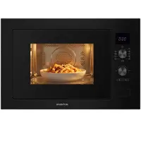 Inventum IMC6032FZWA Inbouw combimagnetron - 32L - 1000W - 38cm - Hetelucht- en grillfunctie - Zwart