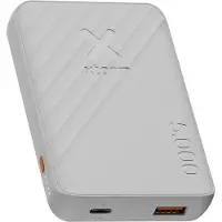Xtorm Go2 Powerbank 5000 mAh – Dubbele Poorten – Compacte Kleine Powerbank voor Telefoon - Ash White