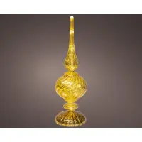 Lumineo Micro LED Tafelpiek Glas 30cm Goud goud Glas Kerstverlichting