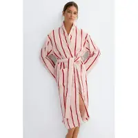 Gina Tricot  - Soft terry bathrobe - ochtendjassen - Roze - M - Dames