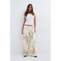 Gina Tricot  - Low wild wide jeans - Wide leg jeans - Wit - 38 - Dames