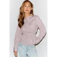Gina Tricot  - Smock shirt - taillierte hemden - Roze - L - Dames