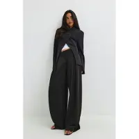 Gina Tricot  - Tall tailored pleated trousers - Pantalons - Zwart - XS - Dames