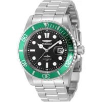 Invicta Pro Diver 50825 Herenhorloge - Quartz Uurwerk - Roestvrij Staal met Zwarte Wijzerplaat - 42 mm