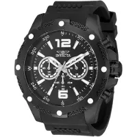 Invicta I-Force 50556 Herenhorloge - Quartz Uurwerk - Roestvrij Staal met Zwarte Wijzerplaat - 50 mm