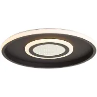 QAZQA Moderne Plafondlamp Zwart Incl. LED 3-Standen Schakelaar - Frini