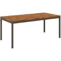 Syfax Tuintafel, natuurlijke stijl, voor koffie, afmetingen 180 x 88,5 x 75 cm