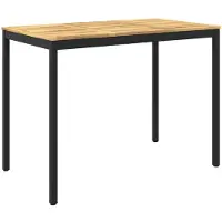 Syfax Tuinbar tafel, wit en zwart, 141 x 80,5 x 105 cm
