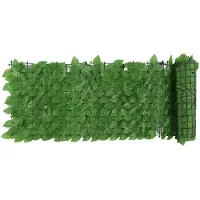 Gistuch Kunstplant, bladhoudend, voorkomt het afvallen van bladeren, decoratieve kunstmatige haag voor de binnenplaats, smaragdgroen, Epipremnum Aureum, 0,5 x 3 meter