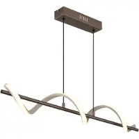 Globo Hanglamp Spiro Brons Met Zand Bruin