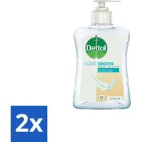 Dettol 2 x - Handzeep - Hypoallergenic - Gevoelige Huid - 250 ml - Handzeep - Hypoallergeen - Gevoelige Huid - Antibacterieel - Dermatologisch Getest