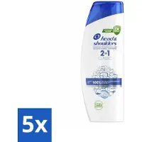 Head & shoulders 5 x - Shampoo - 2-in-1 - Classic - 100% Roosvrij - 400 ml - Anti-roos Shampoo - Roosvrij Haar - 2-in-1 Shampoo Conditioner - Hoofdoorzaak Roos - Droogheid En Jeuk